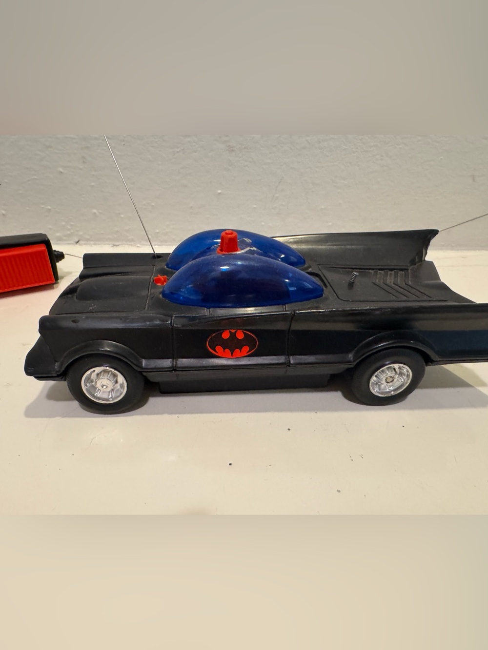Vintage 1977 Azrak-Hamway Batmobile RC Car, DC Comics Toy Car- Untested
